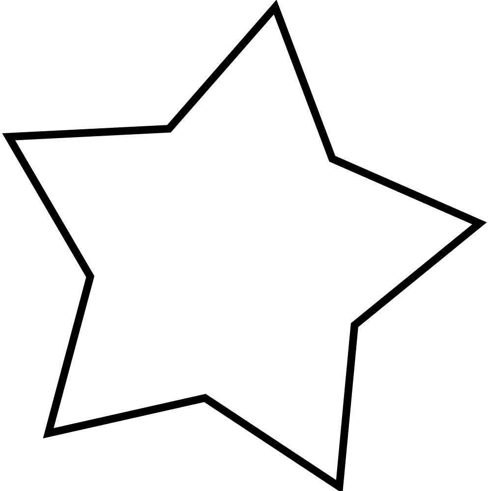 Star Black And White