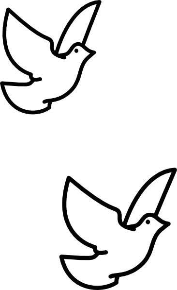 Confirmation Doves clip art - vector clip art online, royalty free ...