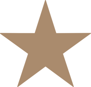 Light Brown Star clip art - vector clip art online, royalty free ...