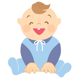 Laughing Baby Icon - Baby Boy Icons - SoftIcons.