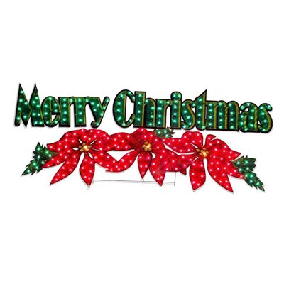 Holiday Living 2.3-ft Plastic Christmas Merry Christmas Sign ...