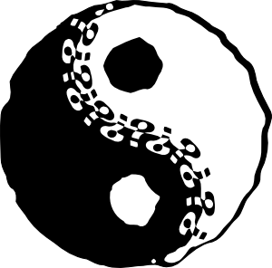 Jin-jang Yin-yang clip art - vector clip art online, royalty free ...