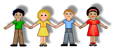 Martin Luther King, Jr. Day - Row of Boys and Girls Clip Art ...