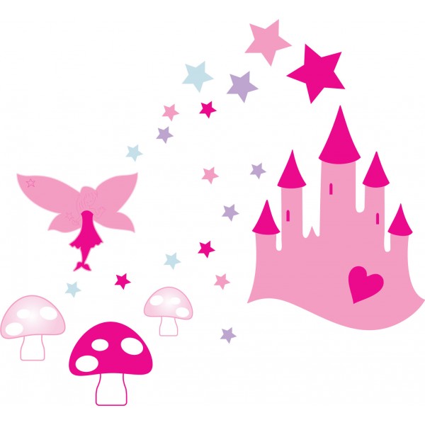 Fairytale Castle Wall Sticker Set - Mungai Mirrors