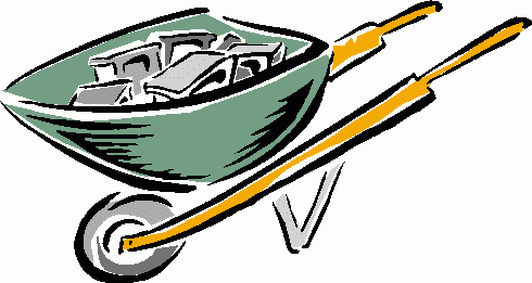 wheelbarrow clipart - wheelbarrow clip art