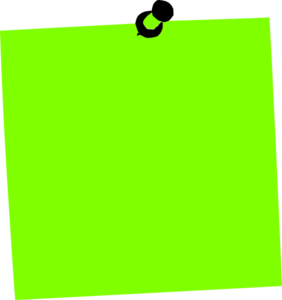 Post It Note Green clip art - vector clip art online, royalty free ...
