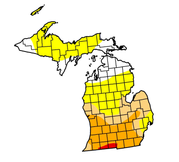 Severe' drought now choking West Michigan; morning rain was far ...
