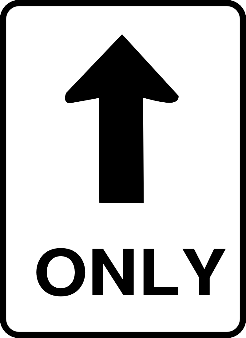 sign one way 1 SVG