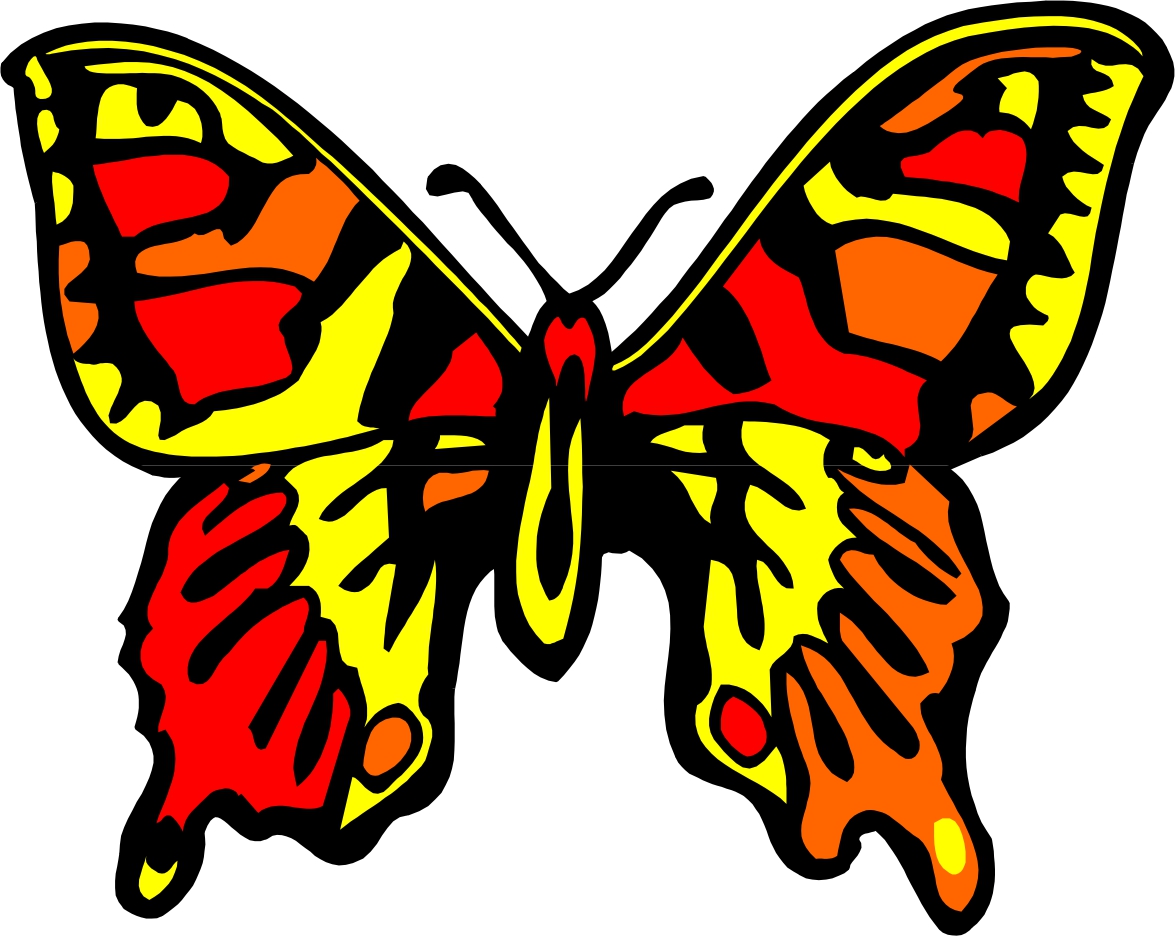 stock vector cute butterfly cartoon