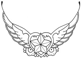 deviantART: More Like Hearts with wings and stars by