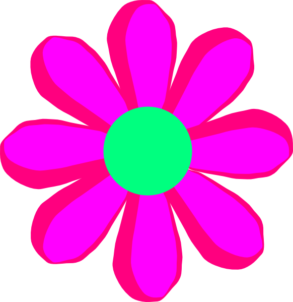 Flower Cartoon Pink clip art - vector clip art online, royalty ...