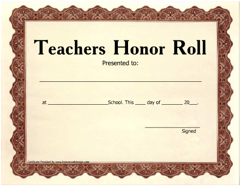 Blank Certificate Template 1 Free Templates