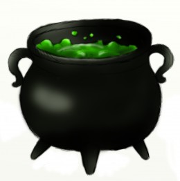 How to draw a cauldron