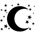 Moon & Stars | Custom T-Shirts, Custom Hoodies, T Shirt Printing ...