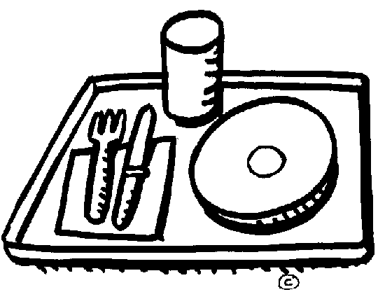 cafeteria tray - Clip Art Gallery