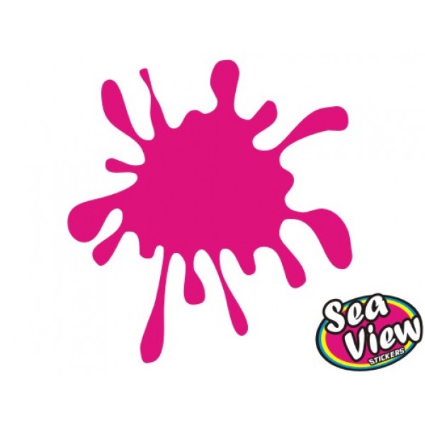 30 Paint Splat Stickers