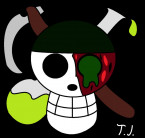 Minecraft One Piece flag fan art 6