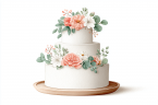 Floral Wedding Cake