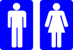 Wc and restroom signs / Workers compensation and restroom signs