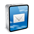 iPhone 4 Black Email Icon - iPhone 4 Mini Icons - SoftIcons.