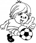 Jarvis Varnado: Boy Kicking a Soccer Ball - Kids Coloring Pages