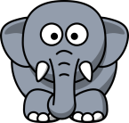 Cartoon Elephant clip art - vector clip art online, royalty free ...