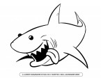 Simple Shark Drawing - Drawing Art Gallery