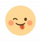 Winking Emoji Face