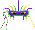 Mardi gras beads clip art