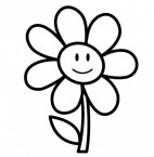 Coloring Pages a Flower Free Download Easy | Free coloring pages ...