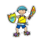 Armor of God Shape Stickers, 120/pkg [ CD5285 ] - Carson-Dellosa ...