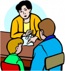 Parent Teacher Talking Clipart