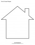 House Templates | Free Blank House Shape PDFs
