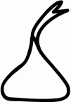 hershey kiss template Colouring Pages