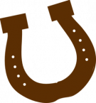 Brown Rodeo Horseshoe clip art - vector clip art online, royalty ...