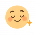 Peaceful Emoji Face