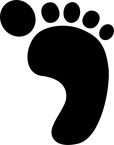 Clip art foot prints