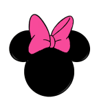 Minnie Mouse Ears Silhouette Clipart