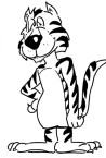 Smiley Tiger coloring page | Super Coloring