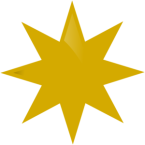 Gold Star clip art - vector clip art online, royalty free & public ...