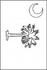 South Carolina State Flag Coloring Page | Mewarnai