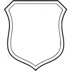 Blank shield clipart