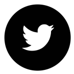 Black, Circle, Twitter icon