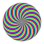 Clip Art: 90 Circle Swirl 6 Color July 2011 ...