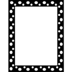 Polka Dot Page Frame Clip Art - Polyvore